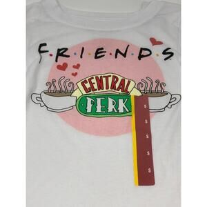 Friends Central Perk Graphic T-shirt Girls Small Long Sleeve Shirt NWT